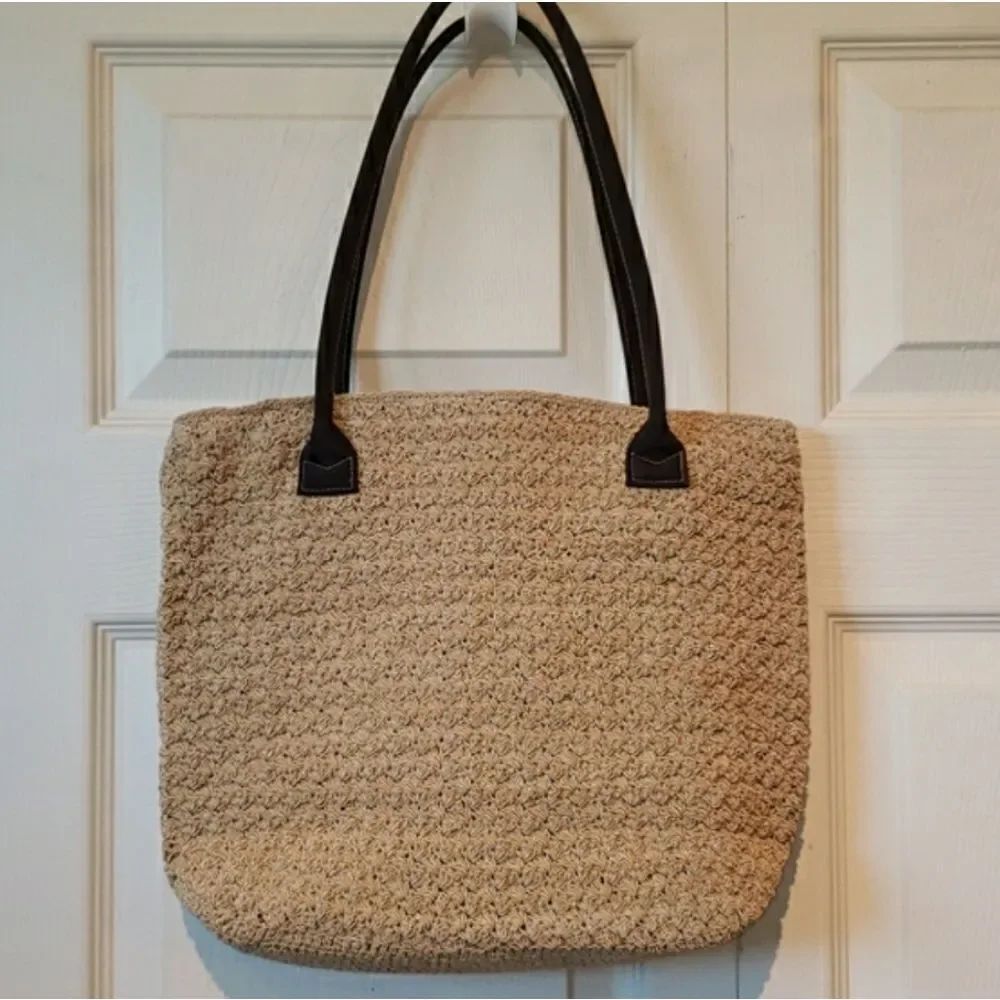 Summertime Tan Wooven Shoulder Bag
